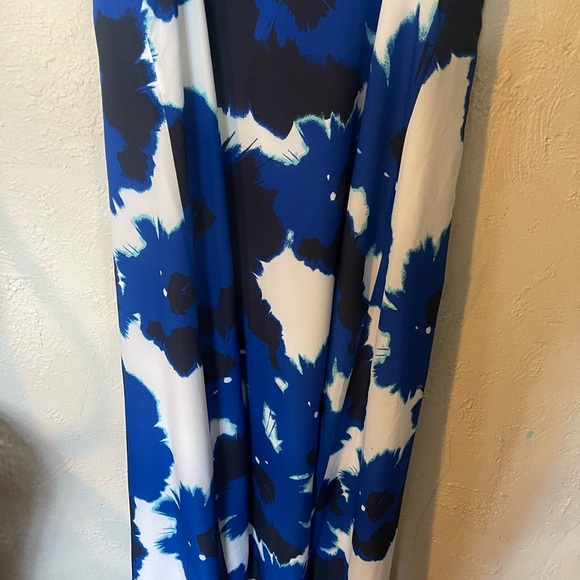 Banana Republic Maxi NWT Floral Blue and Black Dress - Picture 6 of 6